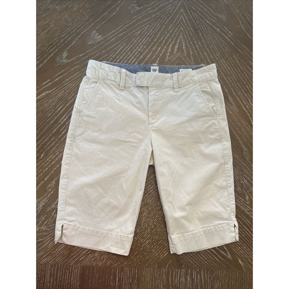 (2 Pair) GAP Size 2 BURMUDA BLUE /TAN Shorts EXCELLENT & FAST SHIP - Picture 3 of 12